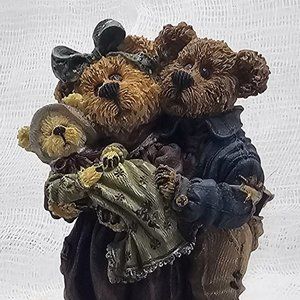 Boyds Bearstone 227731 momma poppa baby three 1999 McNewBear Bundles